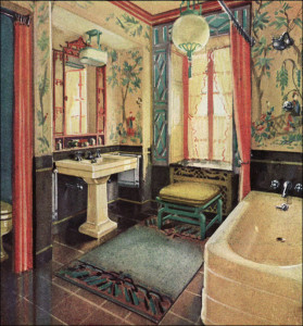 1929 Asian Crane Bathroom