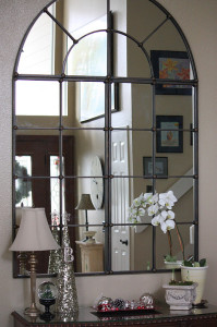 Mirror Across from Entrance
