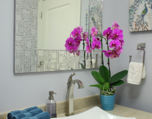 Orchids in Bathroom