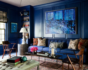 Thom Filicia Blue Library