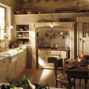 Country Kitchen with Stove