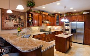 Granite Kitchen with Tapestry