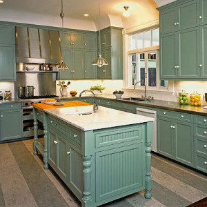 Vintage Kitchen with Island