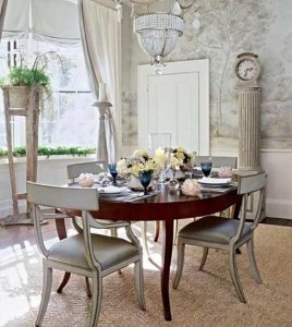 Classy Silver Dining Room