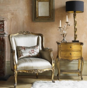 Gold and Silver Sitting Room