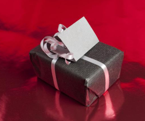 Gray Wrapped Gift