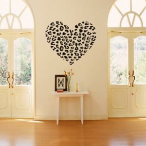 Leopard Heart Decal