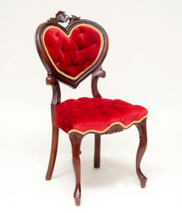 Red Sweetheart Chair