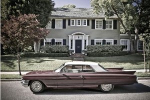 Draper Home with Cadillac