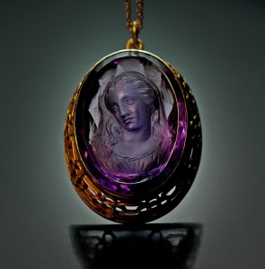 Vintage Amethyst Cameo