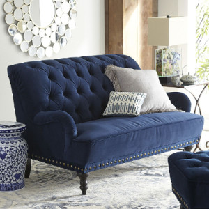 Chas Loveseat Navy